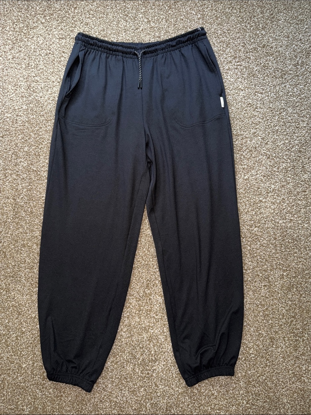 Offline By Aerie Black Drawstring Baggy Jogger